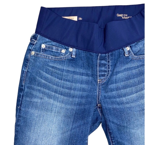 NWOT GAP Long & Lean Demi Maternity Jeans 28R | 6R - Picture 5 of 15